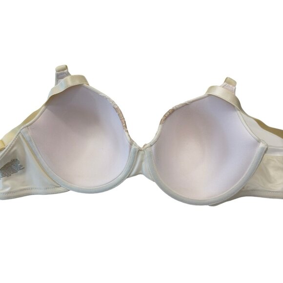 Bali Women SZ 38C Ivory Full Coverage Smooth Comfort Stretch Lace Underwire Bra - Picture 4 of 10